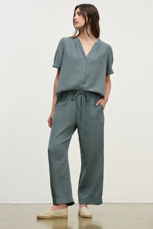 FRANNY COTTON GAUZE PANT sold by Velvet by Graham & Spencer
