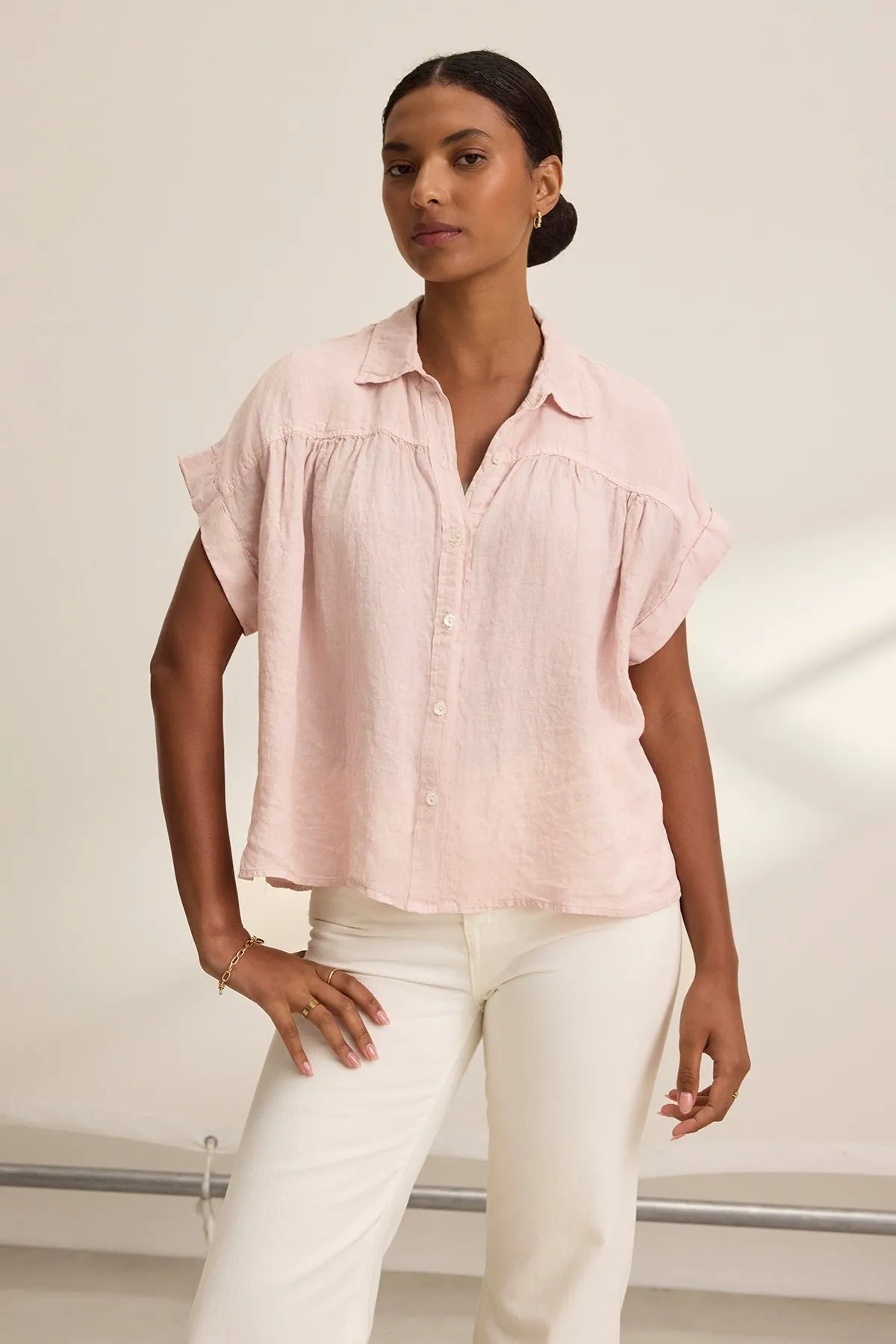 ARIA LINEN TOP sold by Velvet by Graham & Spencer