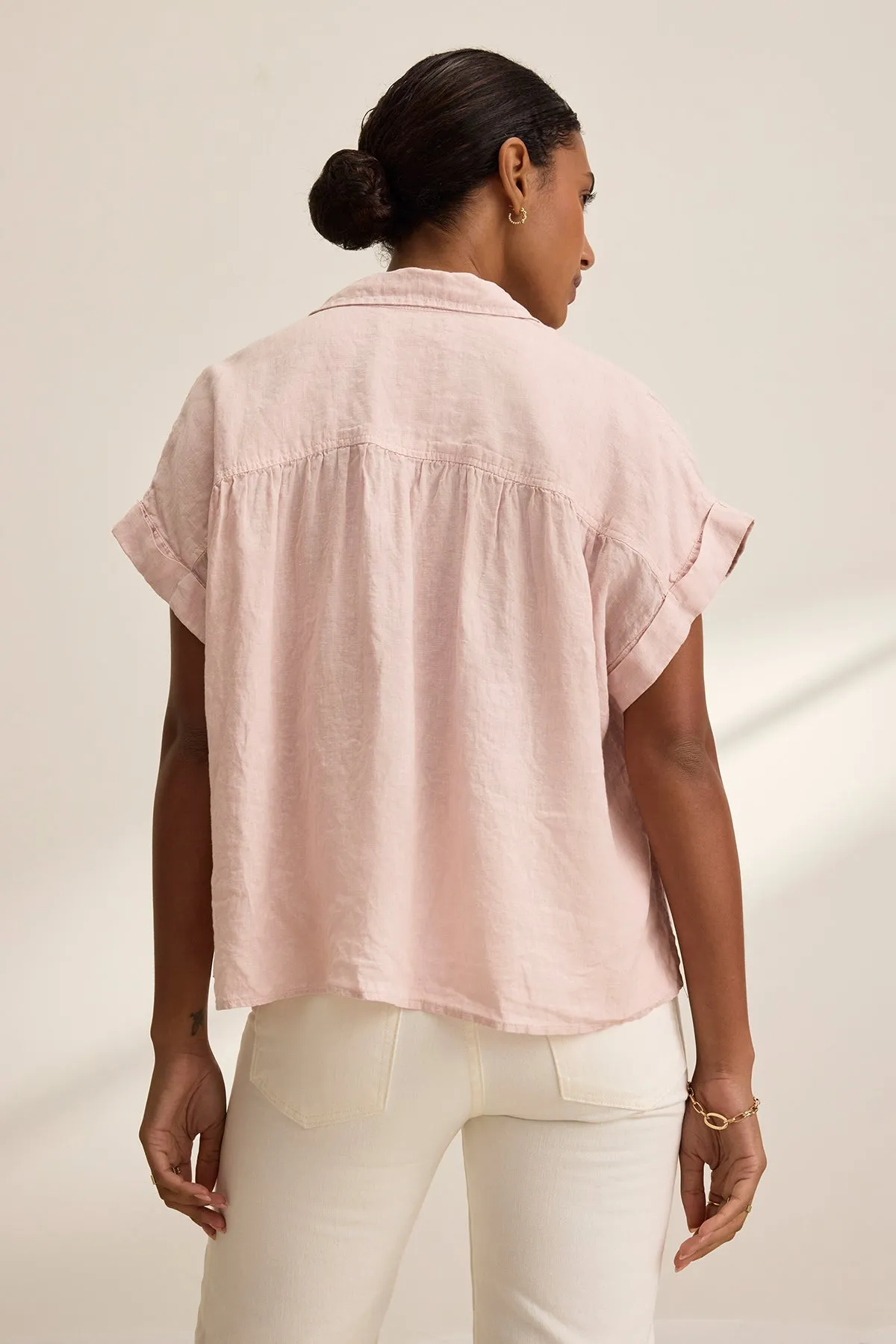 ARIA LINEN TOP sold by Velvet by Graham & Spencer product image thumbnail 4