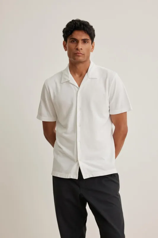 MARTYN PIQUE BUTTON-UP SHIRT sold by Velvet by Graham & Spencer
