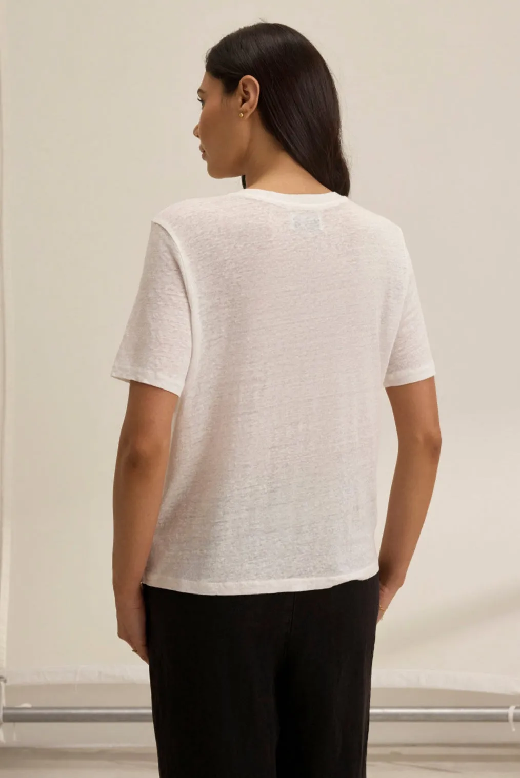HERITAGE LINEN KNIT TEE sold by Velvet by Graham & Spencer product image thumbnail 3