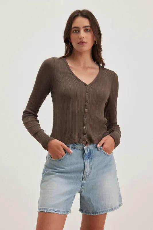 DREW POINTELLE CARDIGAN sold by Velvet by Graham & Spencer