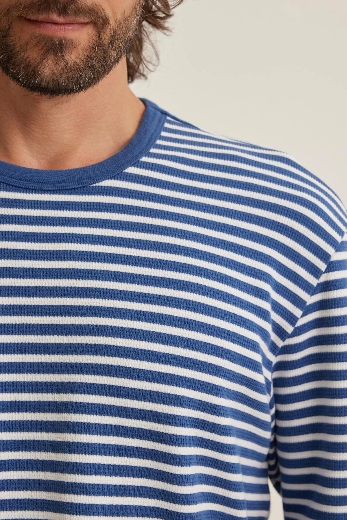 HARLAN THERMAL STRIPED CREW sold by Velvet by Graham & Spencer product image thumbnail 2