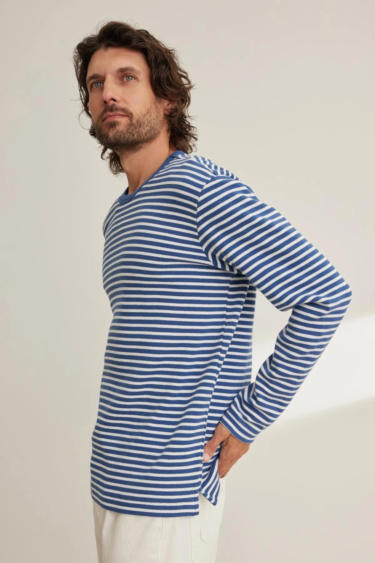 HARLAN THERMAL STRIPED CREW sold by Velvet by Graham & Spencer product image thumbnail 4