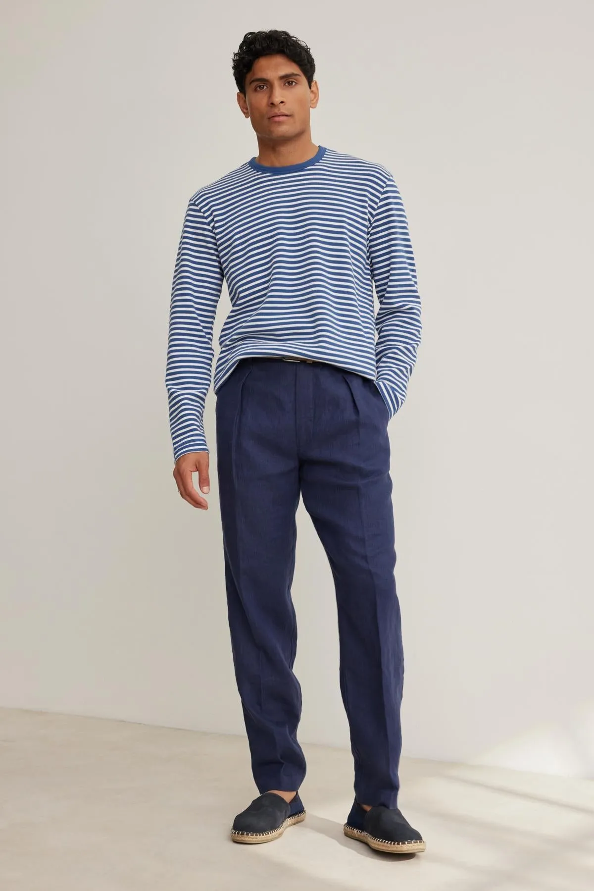 HARLAN THERMAL STRIPED CREW sold by Velvet by Graham & Spencer product image thumbnail 5