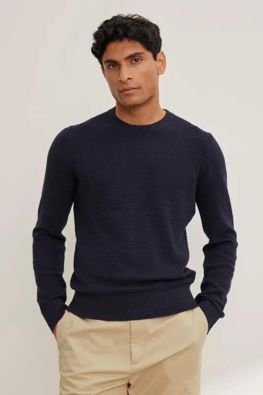 ACE COTTON CASHMERE THERMAL CREW made by Velvet by Graham & Spencer
