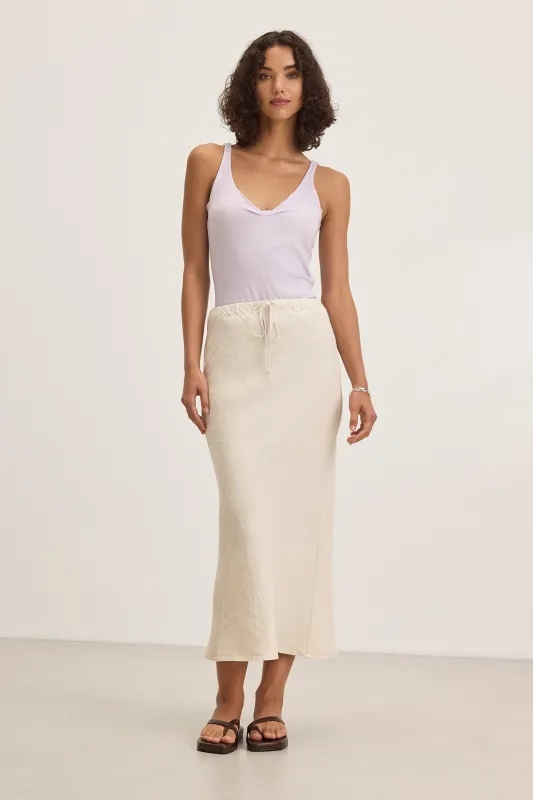 BEKA HEAVY LINEN SKIRT sold by Velvet by Graham & Spencer