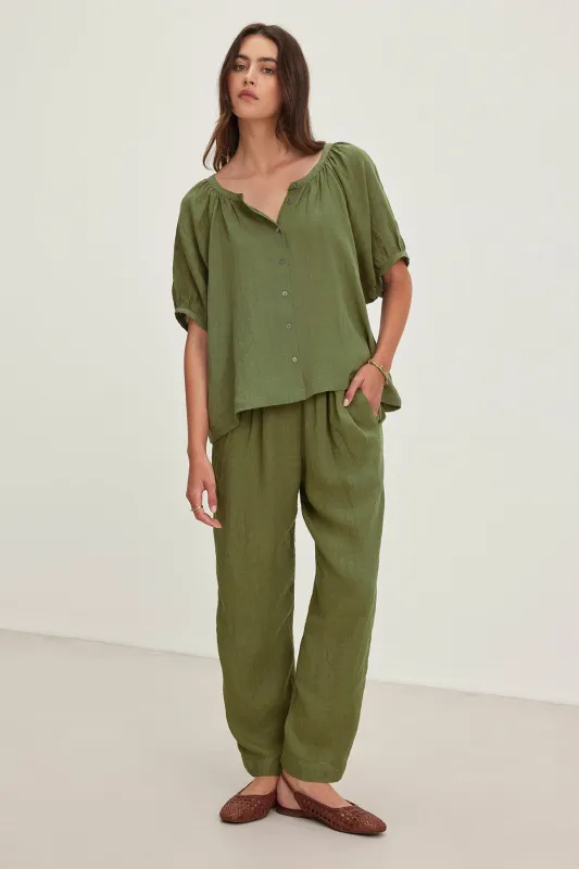 GINI LINEN PANT sold by Velvet by Graham & Spencer