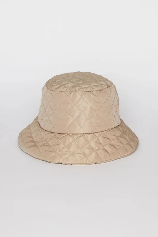 MODERN QUILTED BUCKET HAT sold by Velvet by Graham & Spencer