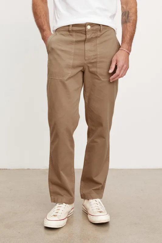 TOBY SANDED TWILL PANT sold by Velvet by Graham & Spencer