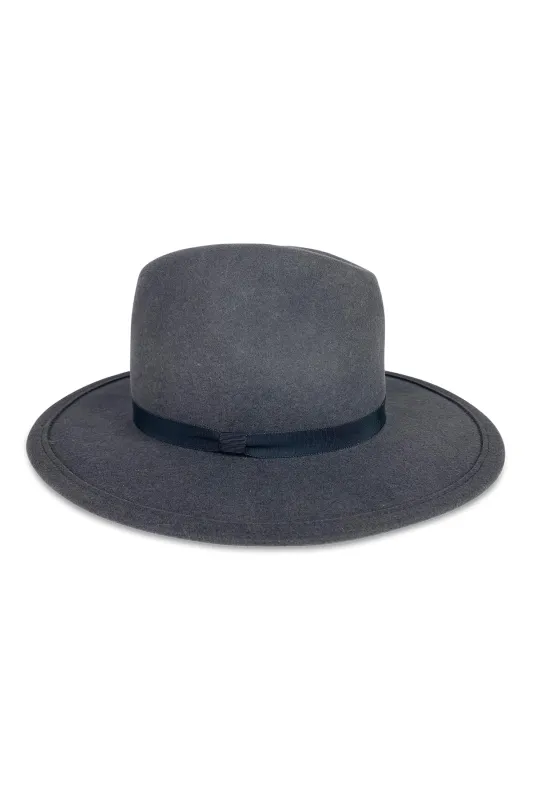 CHELSEA RIBBON TRIM FEDORA sold by Velvet by Graham & Spencer