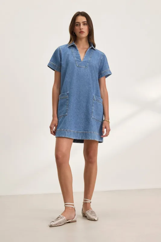 DELANA DENIM DRESS sold by Velvet by Graham & Spencer