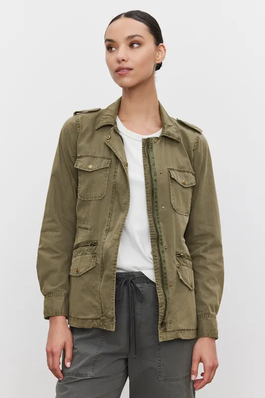 RUBY LIGHT-WEIGHT ARMY JACKET sold by Velvet by Graham & Spencer