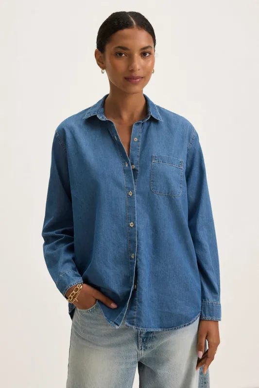 KASSA CHAMBRAY SHIRT sold by Velvet by Graham & Spencer