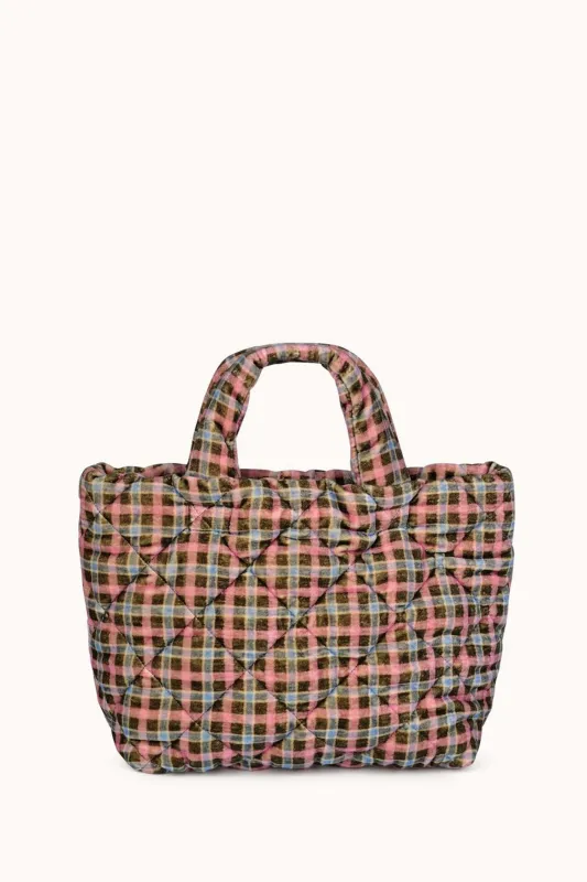 PLAID QUILTED TOTE BY EPICE made by Velvet by Graham & Spencer