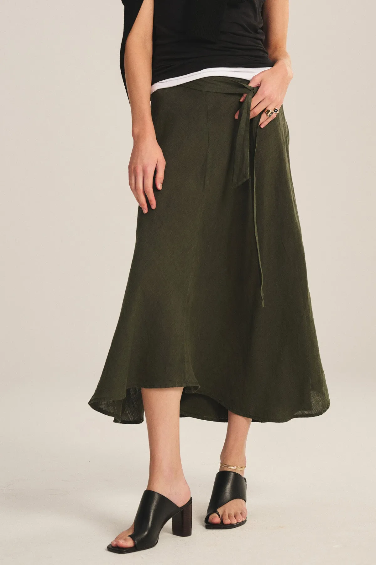 MALINA LINEN SKIRT sold by Velvet by Graham & Spencer product image thumbnail 2