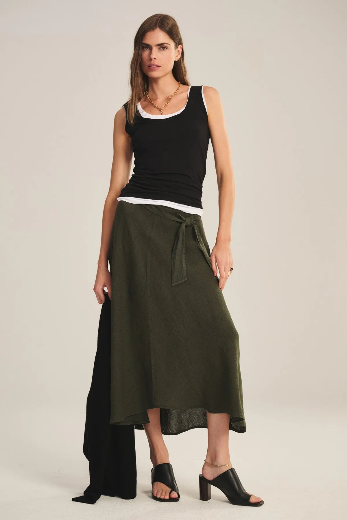 MALINA LINEN SKIRT sold by Velvet by Graham & Spencer product image thumbnail 5