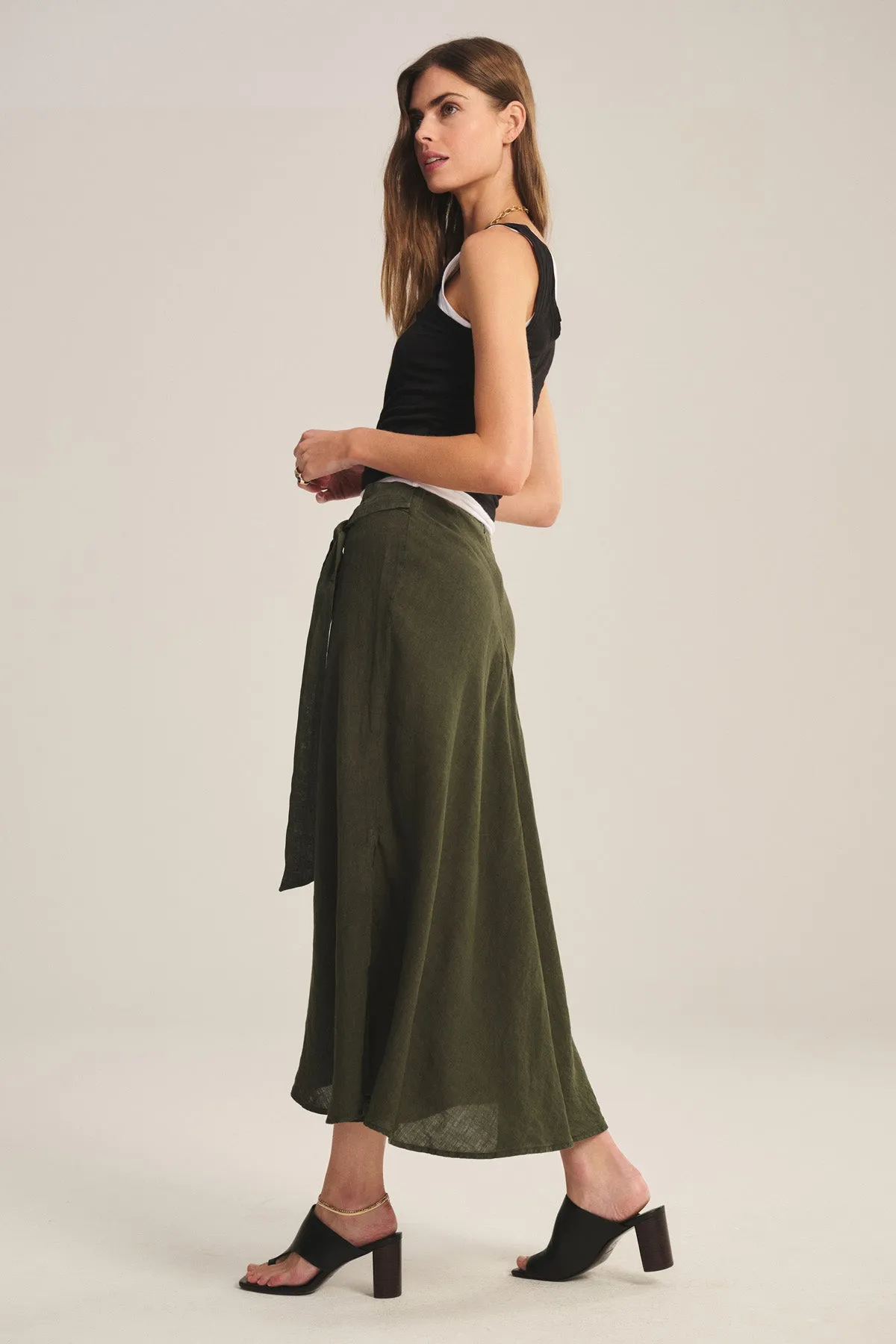 MALINA LINEN SKIRT sold by Velvet by Graham & Spencer product image thumbnail 3