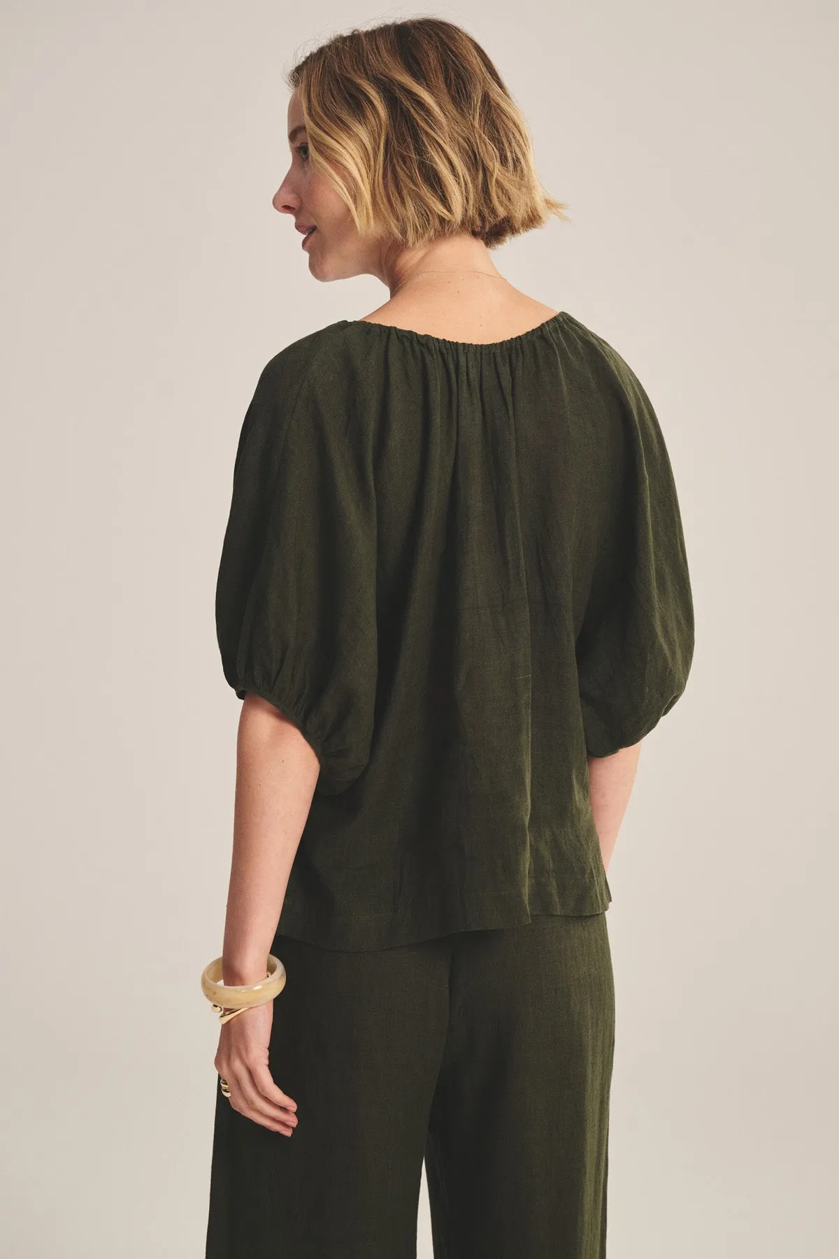 COSETTE LINEN TOP sold by Velvet by Graham & Spencer product image thumbnail 4