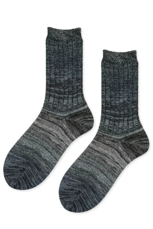 COSMIC SPACE DYE MEN'S CREW SOCKS BY HANSEL FROM BASEL made by Hansel From Basel