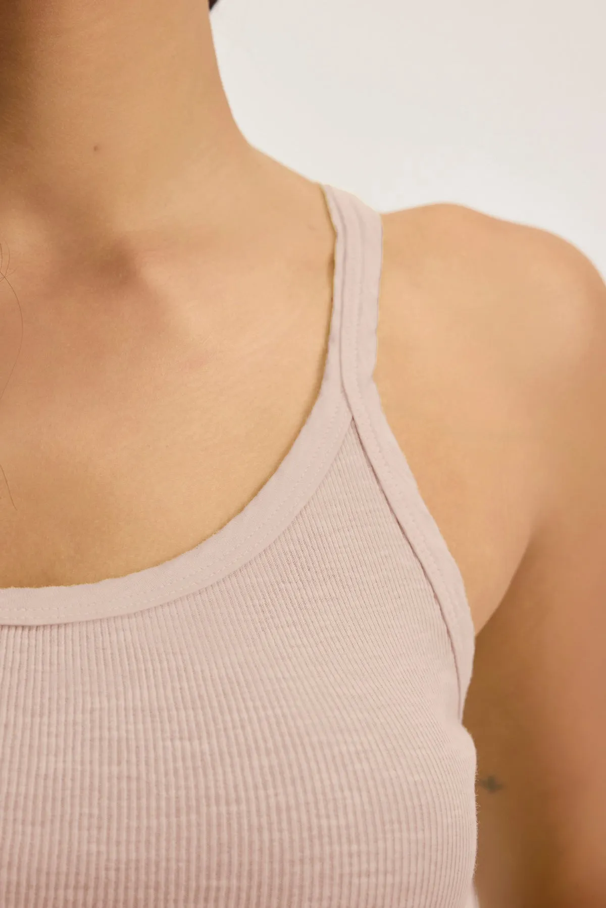 ALIZA RIBBED COTTON LAYERING TANK sold by Velvet by Graham & Spencer product image thumbnail 4