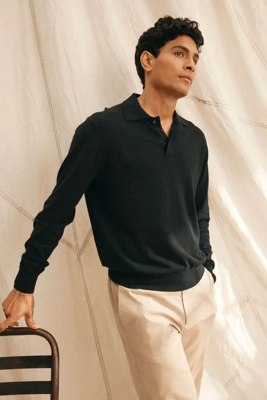 MATTEO COTTON LINEN SWEATER POLO made by Velvet by Graham & Spencer