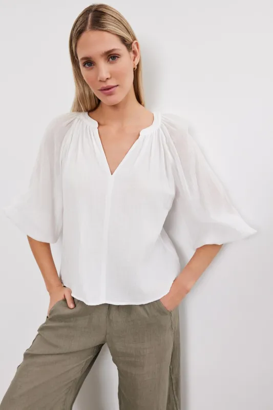 DENICE COTTON GAUZE TOP sold by Velvet by Graham & Spencer