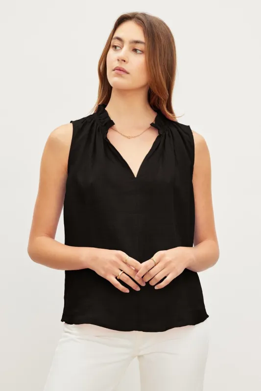MASIE LINEN TANK TOP made by Velvet by Graham & Spencer