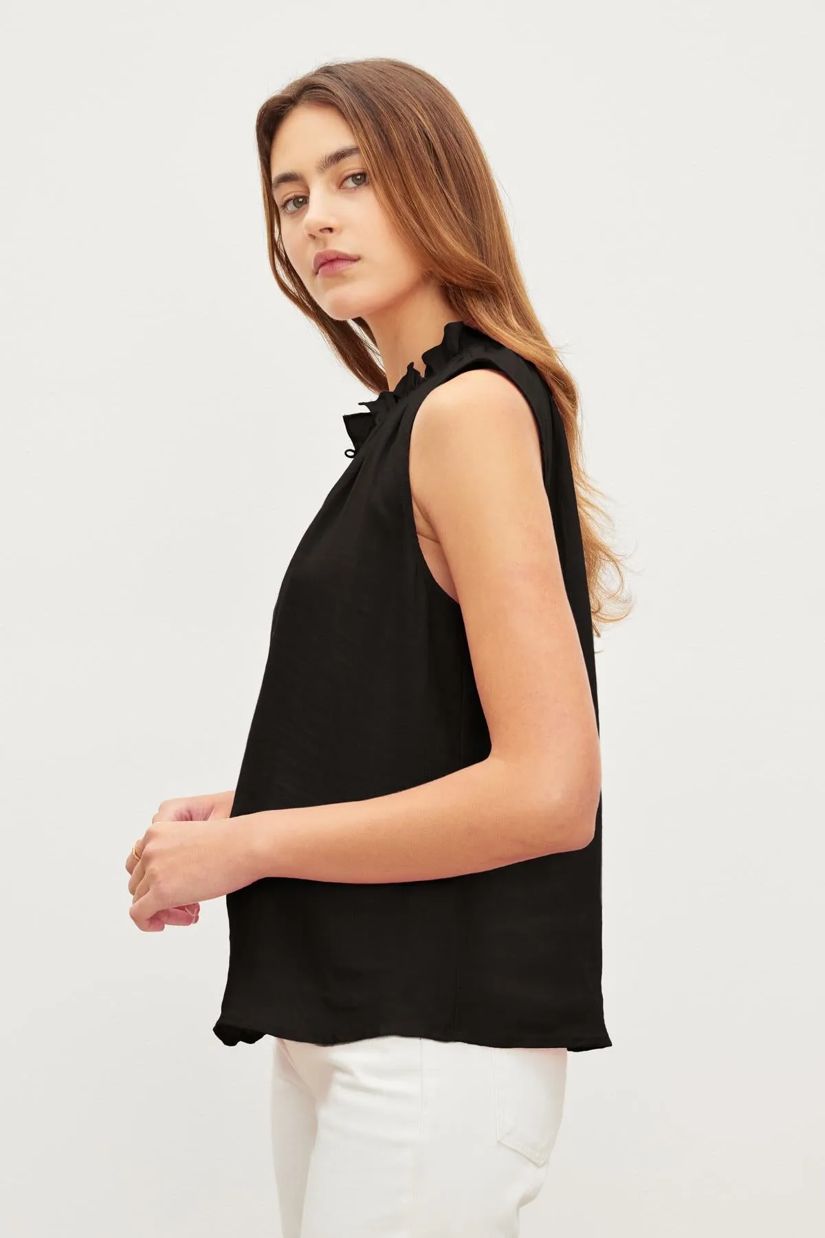 MASIE LINEN TANK TOP sold by Velvet by Graham & Spencer product image thumbnail 2
