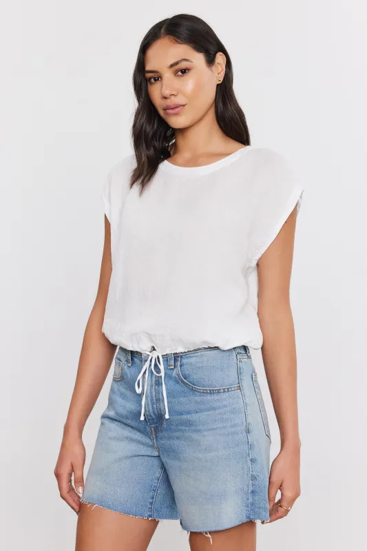 BAYLA LINEN TOP made by Velvet by Graham & Spencer