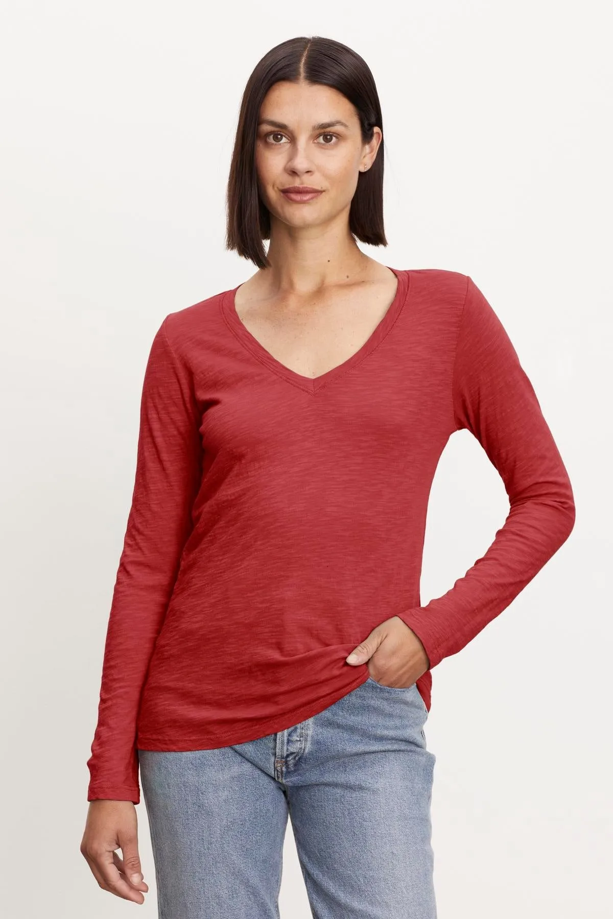 BLAIRE ORIGINAL SLUB TEE sold by Velvet by Graham & Spencer
