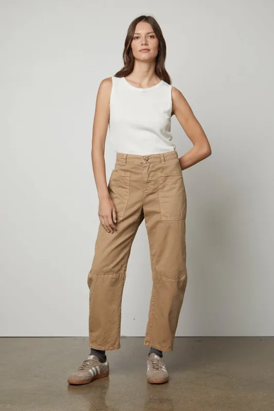 BRYLIE SANDED TWILL UTILITY PANT sold by Velvet by Graham & Spencer