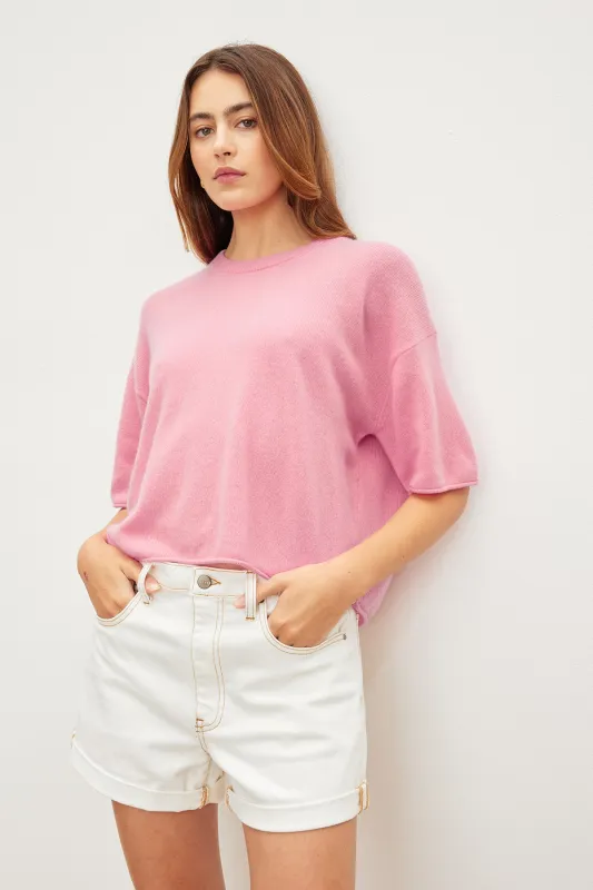 BLAKE CASHMERE CREW NECK SWEATER made by Velvet by Graham & Spencer