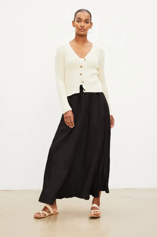 BAILEY LINEN MAXI SKIRT made by Velvet by Graham & Spencer