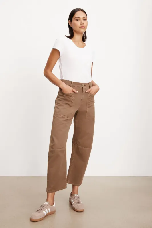 BRYLIE SANDED TWILL UTILITY PANT sold by Velvet by Graham & Spencer