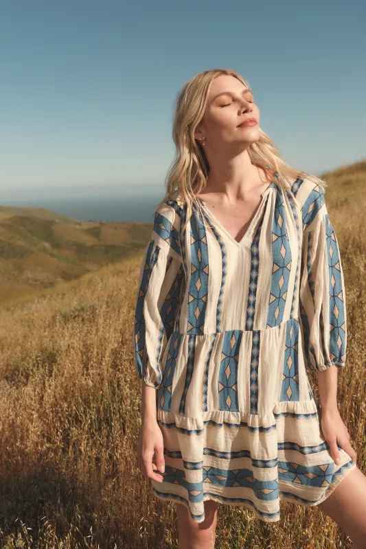 KALLY JACQUARD TIERED DRESS made by Velvet by Graham & Spencer