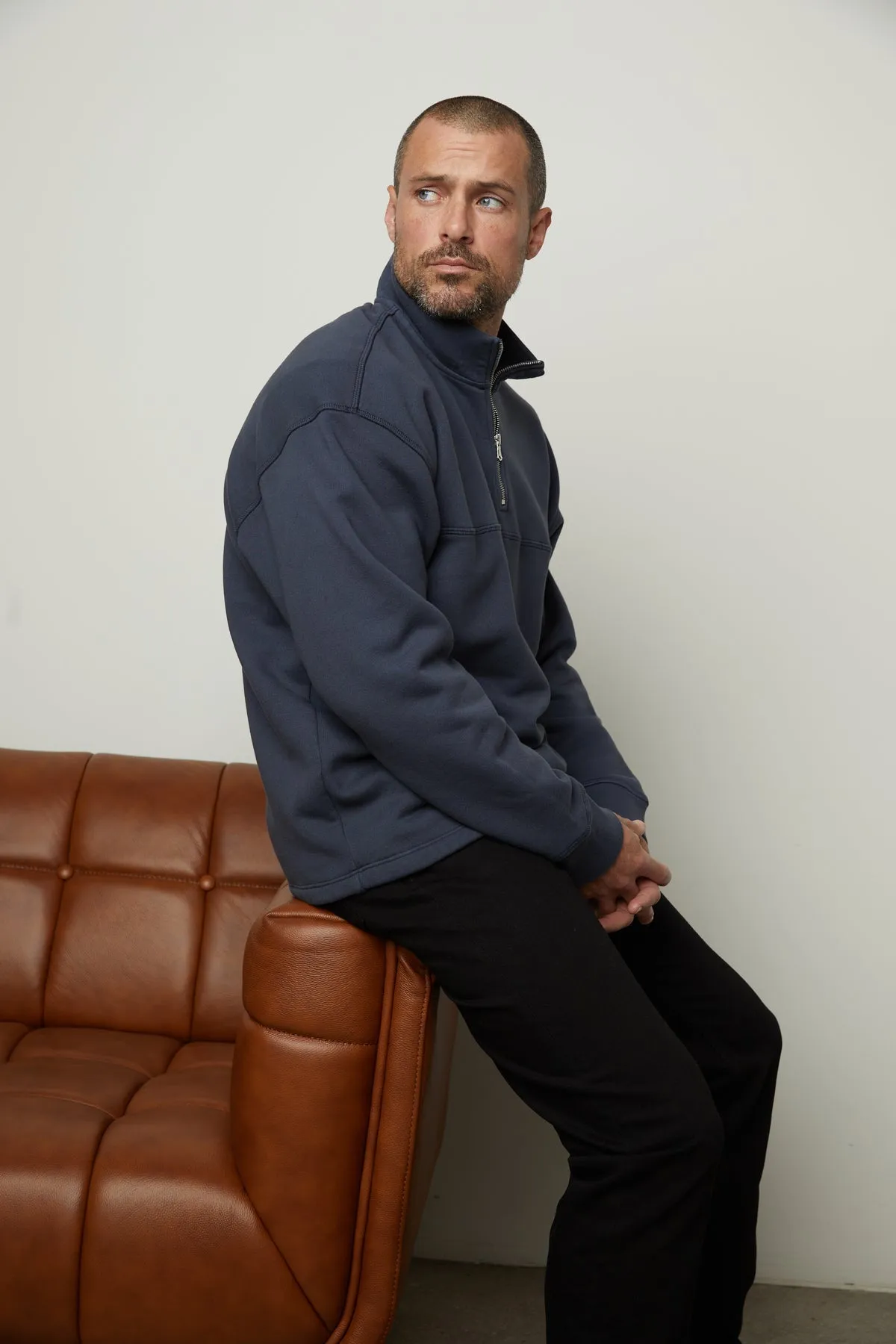 BOSCO QUARTER-ZIP SWEATSHIRT sold by Velvet by Graham & Spencer product image thumbnail 4