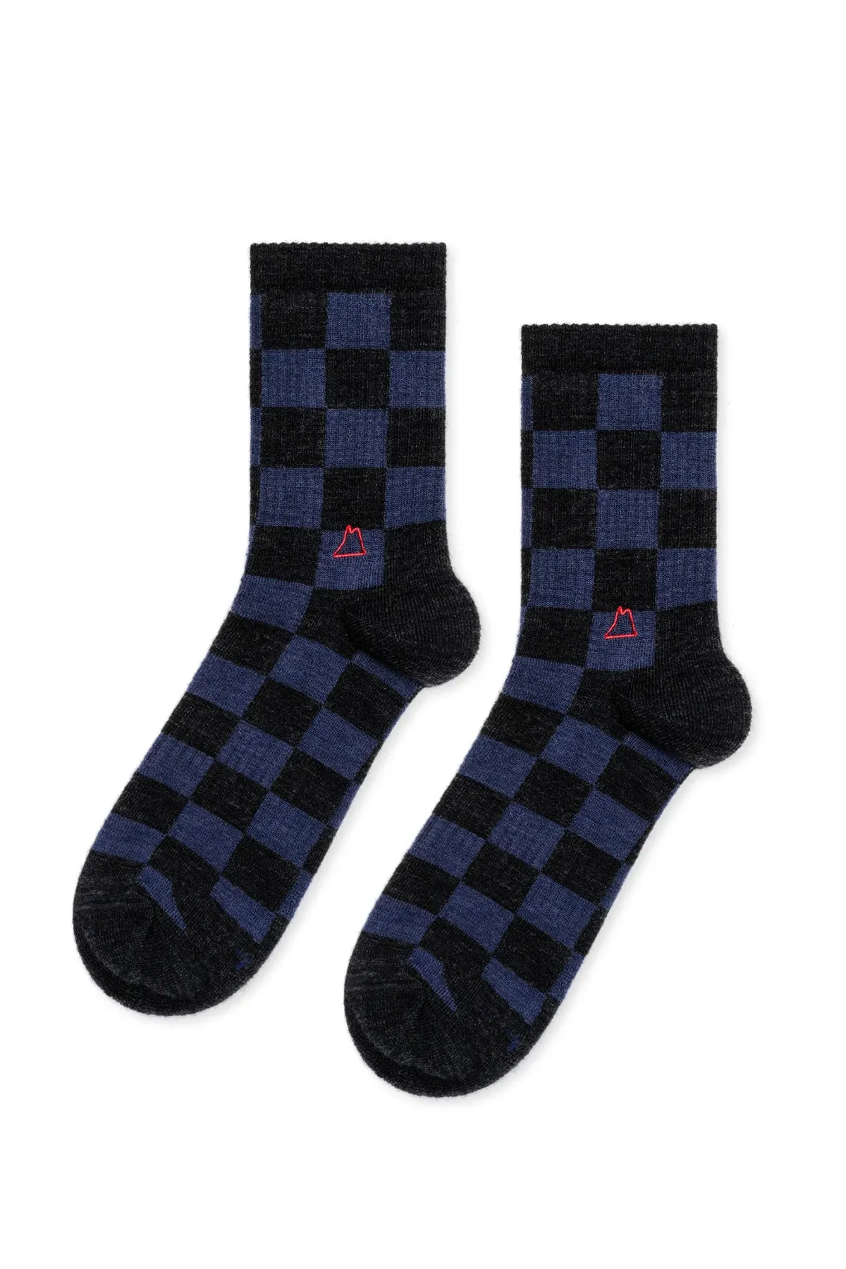 CHECKERED WOOL SPORTY SOCKS BY HANSEL FROM BASEL sold by Velvet by Graham & Spencer product image thumbnail 3