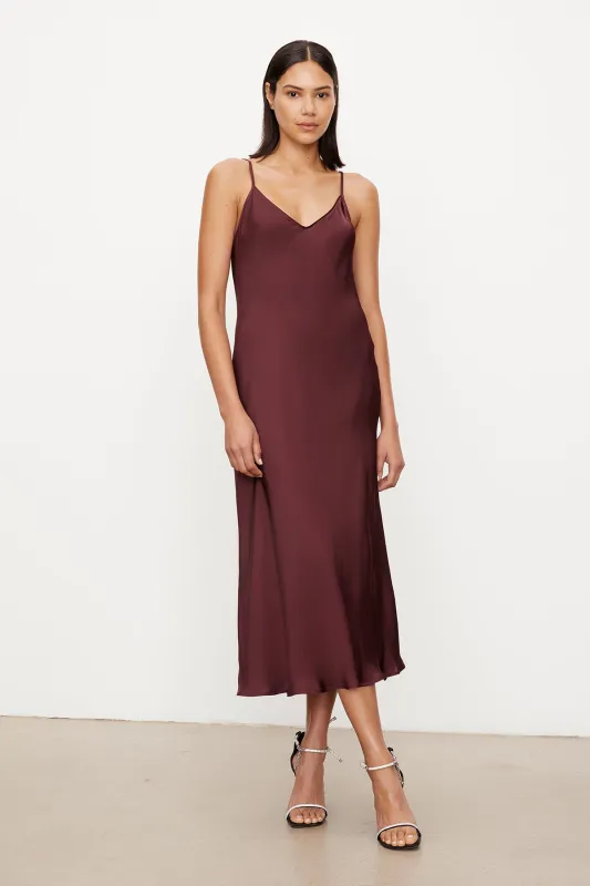 POPPY SATIN SLIP DRESS sold by Velvet by Graham & Spencer