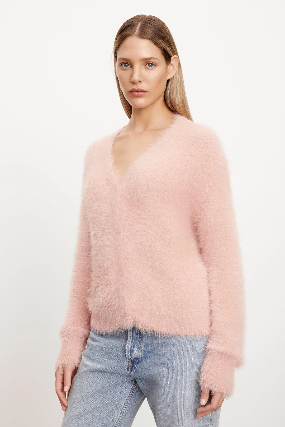 KELSEY FEATHER YARN CARDIGAN sold by Velvet by Graham & Spencer product image thumbnail 3