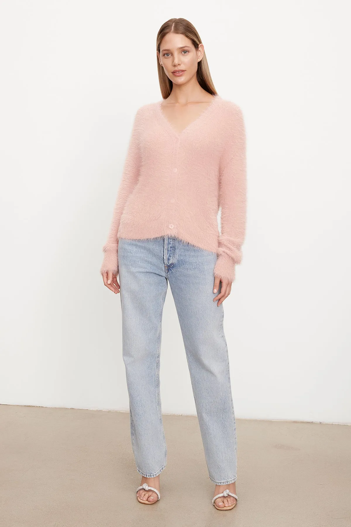 KELSEY FEATHER YARN CARDIGAN sold by Velvet by Graham & Spencer product image thumbnail 5