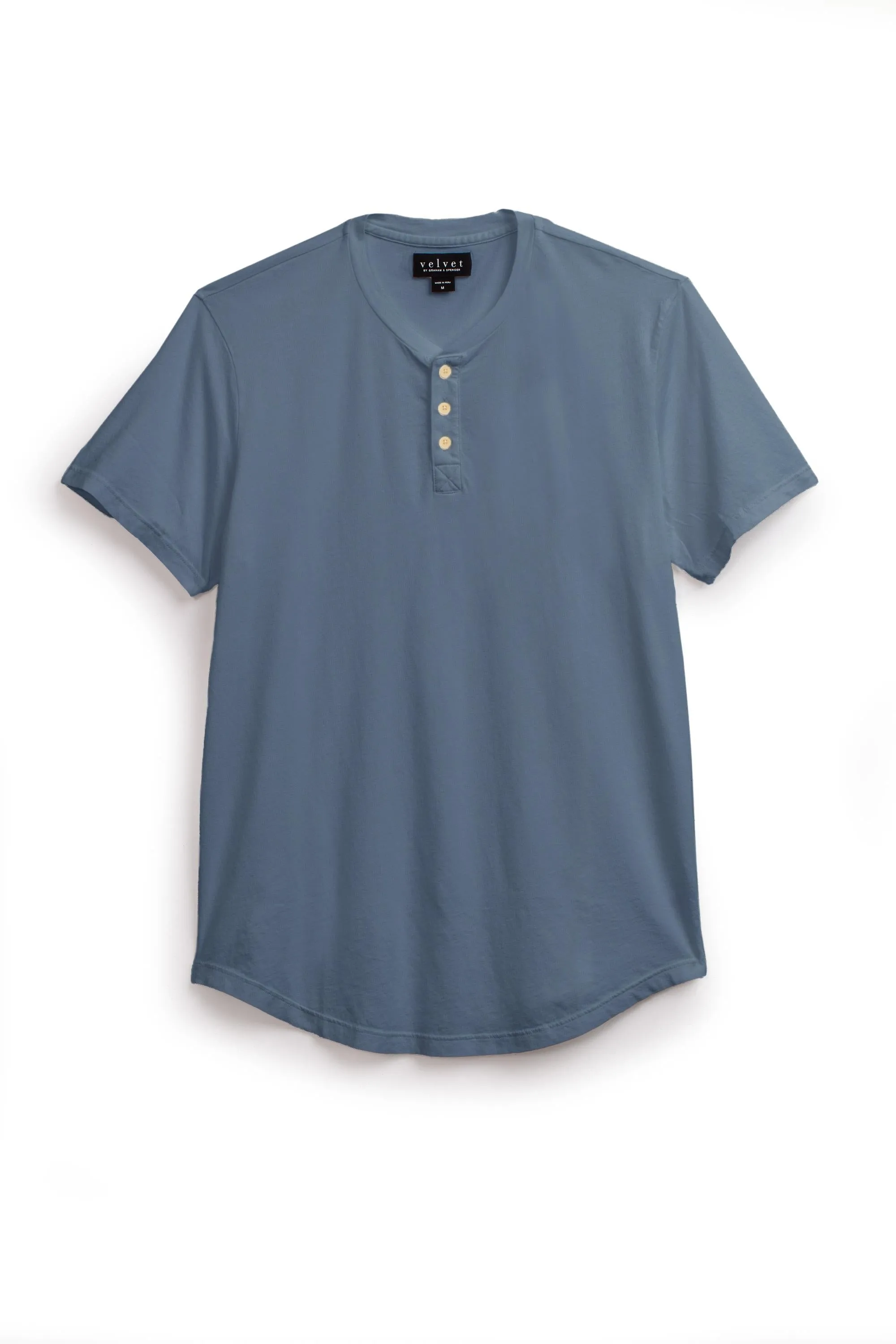 FULTON SHORT SLEEVE HENLEY sold by Velvet by Graham & Spencer product image thumbnail 5
