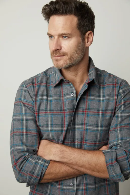 WILDER PLAID BUTTON-UP SHIRT sold by Velvet by Graham & Spencer