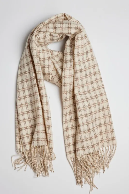 TWIN CHECK SCARF made by Velvet by Graham & Spencer