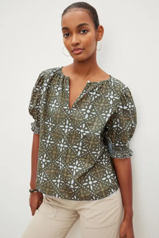 ALEX PRINTED BLOUSE made by Velvet by Graham & Spencer
