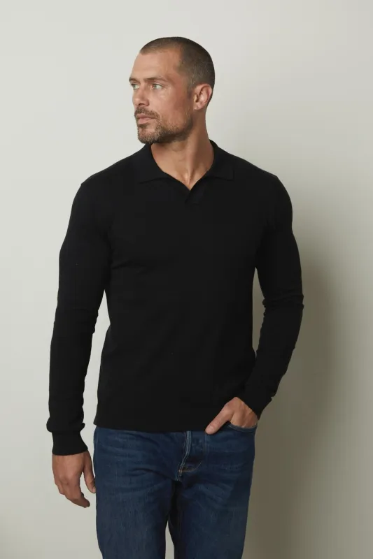 GENO LINEN BLEND POLO made by Velvet by Graham & Spencer