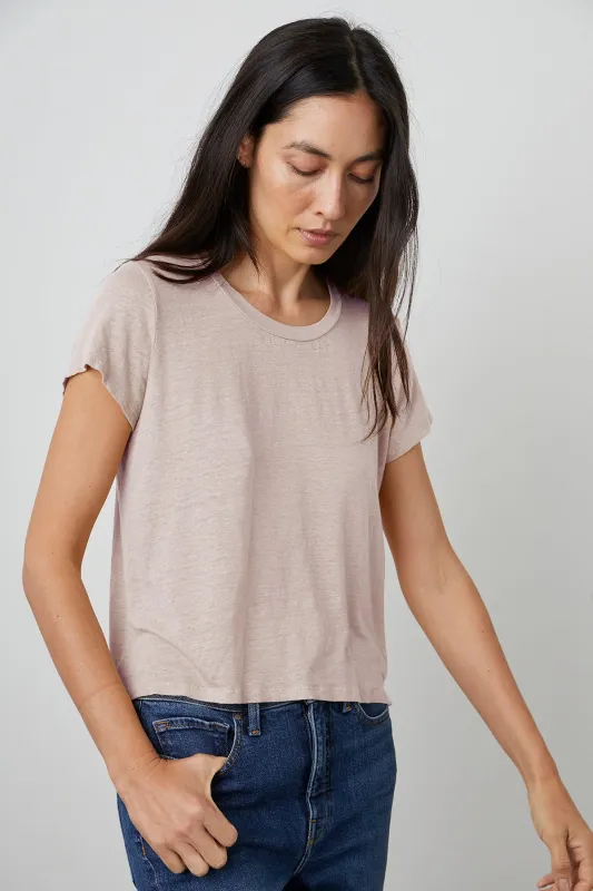 CASEY SHORT SLEEVE CREW NECK TEE sold by Velvet by Graham & Spencer