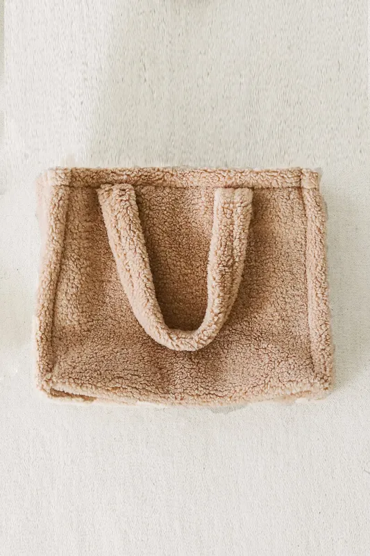 SMALL COZY FAUX SHEARLING BAG sold by Velvet by Graham & Spencer