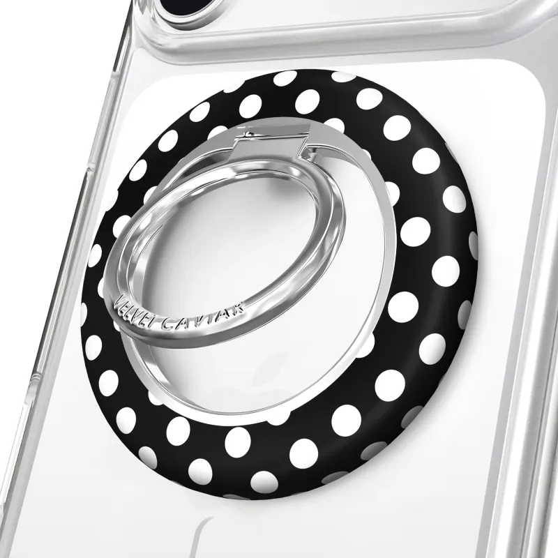Princess Polka Dot MagSafe Grip Ring made by Velvet Caviar