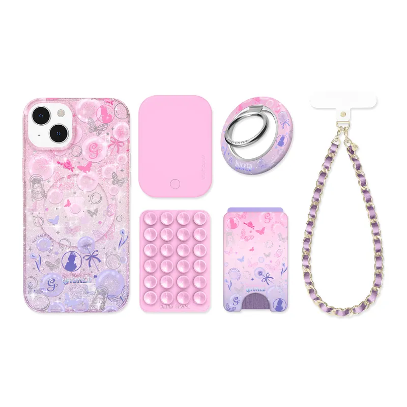 Wicked Glinda’s Bubble Glitter iPhone Bundle sold by Velvet Caviar